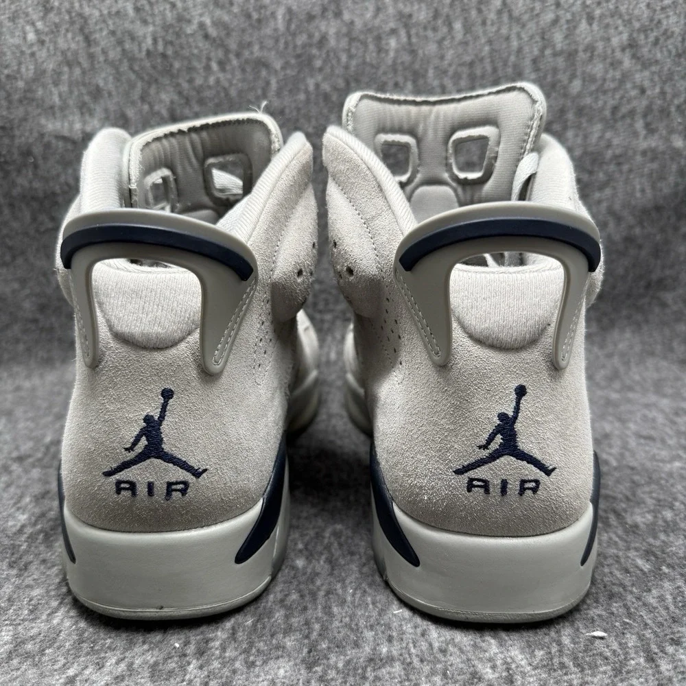 Air Jordan 6 Retro Georgetown Mens Size 8.5 Grey Navy Suede CT8529-012